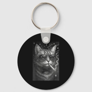 Cigarette Kitten Funny Smoking Cat Meme Stupid Bra Schlüsselanhänger