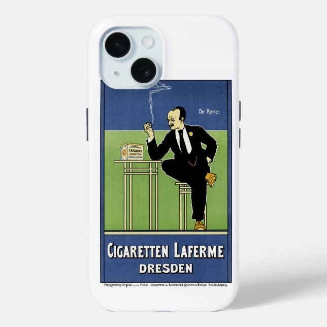 Cigaretten Laferme iPhone 15 Hülle (Rückseite)
