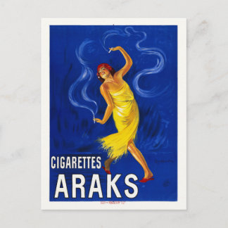 Cigarettes Araks Vintage Poster Cappiello Leonetto Postkarte