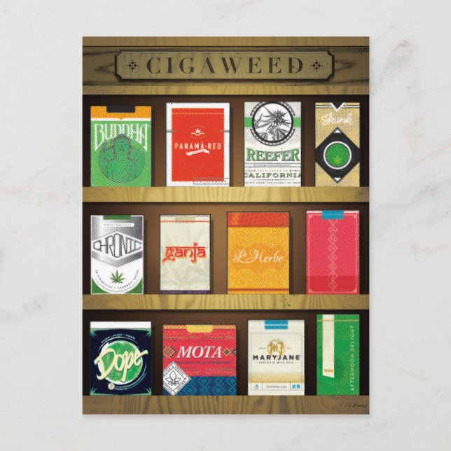 Cigaweed Postkarte (Vorderseite)