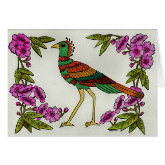 Cigogne dans les fleurs