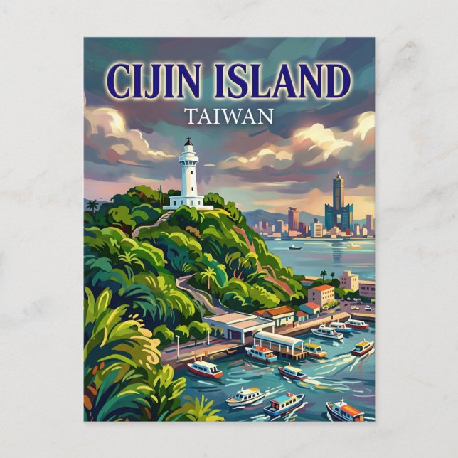 Cijin Insel Taiwan Postkarte (Vorderseite)