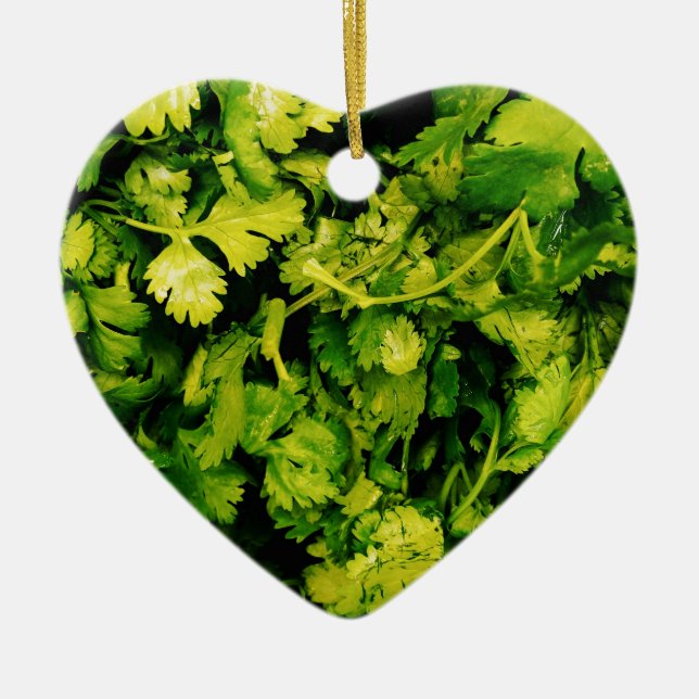 Cilantro / Coriander Leaves Keramikornament (Vorne)