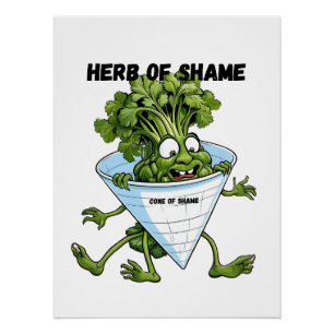 Cilantro - Herb der Scham-Funny Poster