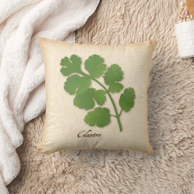 Cilantro Herb Kissen (Decke)