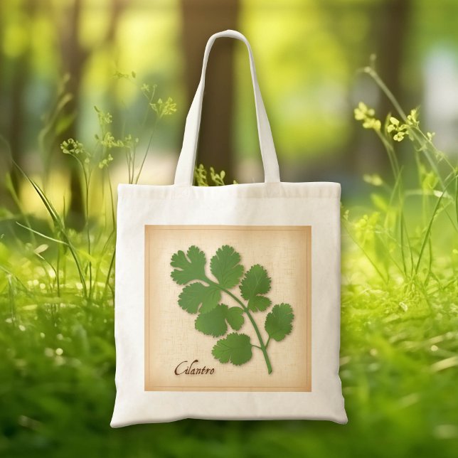 Cilantro Herb Tragetasche (Cilantro Herb Tote Bag, aromatic leaves with a distinctive flavor. )