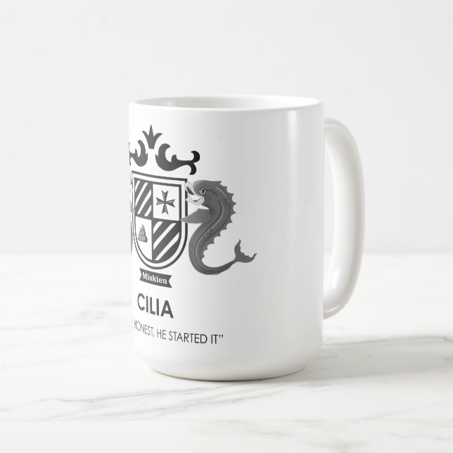 Cilia Wappen Tasse (VorderseiteRechts)