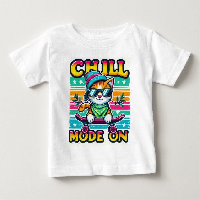 Cill Cat Baby T-shirt (Vorderseite)