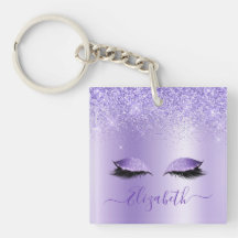 Cils Pailletés Violet Moderne Tendance Élégant