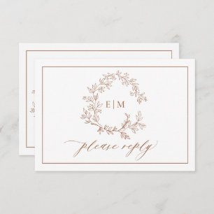 Cimetière en terre cuite Monogramme Mariage RSVP