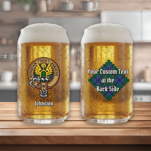 Cimier du clan Johnston sur tartan (Créateur téléchargé)