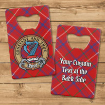 Cimier Rose de clan sur Tartan