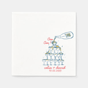 Cin Cin Italienische Hochzeit Serviette