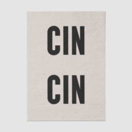 Cin Cin Typography Seidenpapier