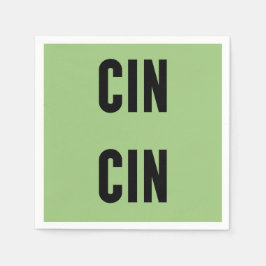 Cin Cin Typography Serviette