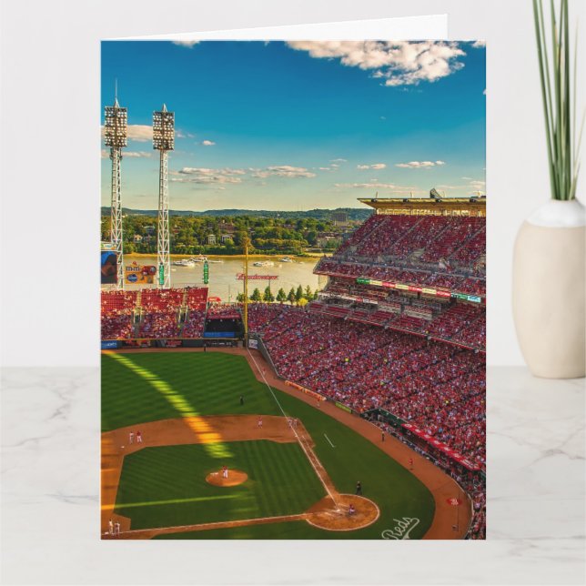 CINCINNATI BASEBALL BALLPARK BLANK GREETKARTE KARTE (Vorderseite)