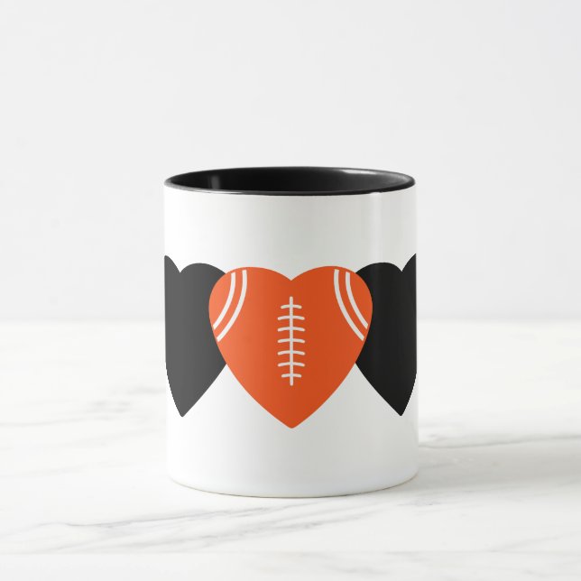 Cincinnati Bengals Football Herzdesign Tasse (Zentrum)
