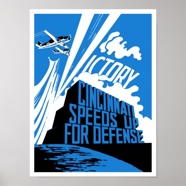 Cincinnati beschleunigt die Verteidigung — WW2 Poster (Vorne)