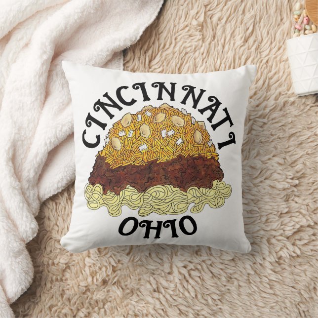 Cincinnati Chili Ohio OH Spaghetti Chili Food Kissen (Decke)