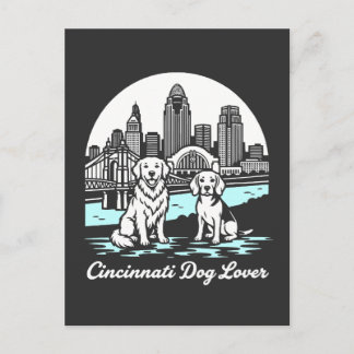 Cincinnati City Ohio Dog Lover Postkarte
