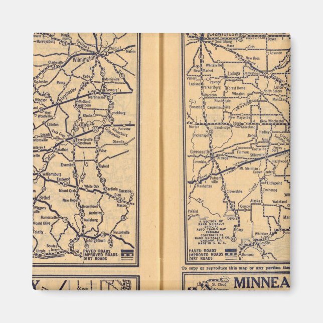 Cincinnati, Detroit, Indianapolis Magnet (Vorne)