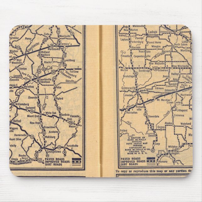 Cincinnati, Detroit, Indianapolis Mousepad (Vorne)