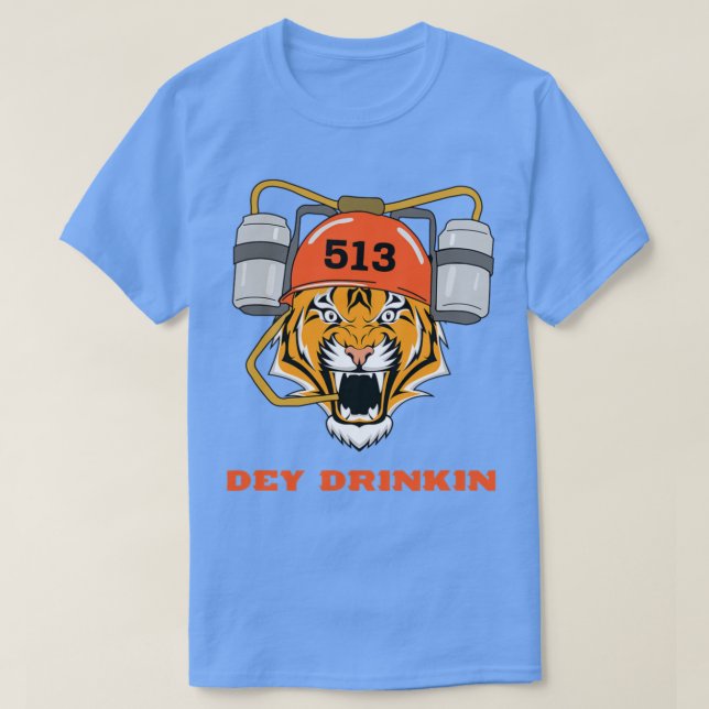 Cincinnati dey drinkin bengtiger T-Shirt (Design vorne)
