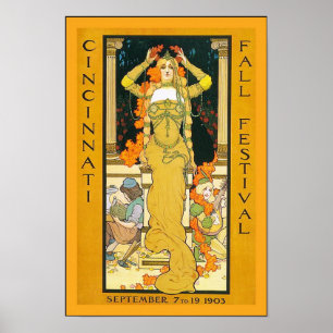 Cincinnati Fall Festival ~ Poster Vintage voyage