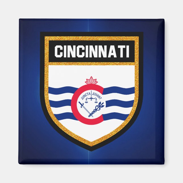 Cincinnati-Flagge Magnet (Vorne)