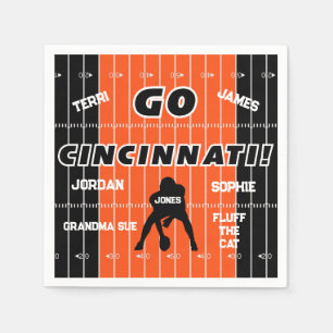 Cincinnati Football Family Paper Napkin Serviette