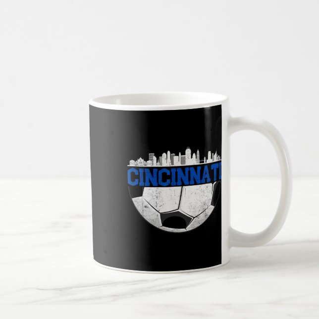 Cincinnati Fußball bedrängte Cincy nati  Kaffeetasse (Rechts)