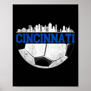 Cincinnati Fußball bedrängte Cincy nati  Poster