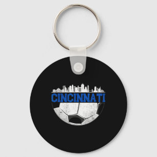 Cincinnati Fußball bedrängte Cincy nati Schlüsselanhänger