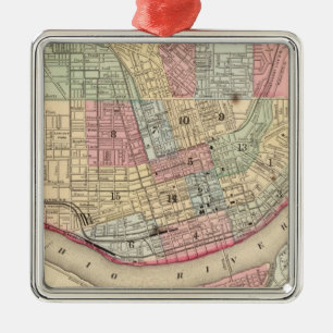 Cincinnati-Karte durch Mitchell Ornament Aus Metall