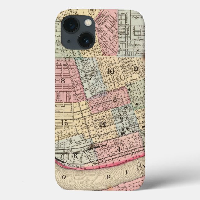 Cincinnati Karte von Mitchell Case-Mate iPhone Hülle (Rückseite)