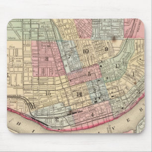 Cincinnati Karte von Mitchell Mousepad