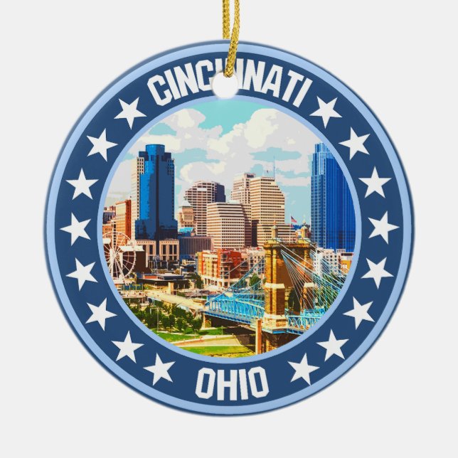Cincinnati Keramik Ornament (Vorne)