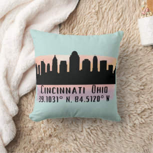 Cincinnati OH City Skyline Kissen
