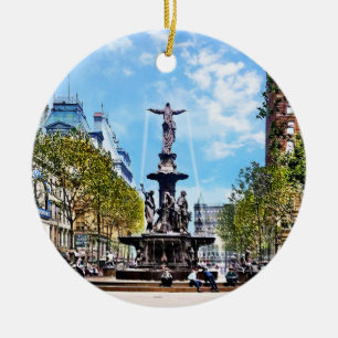 Cincinnati OH - Tyler-Davidson-Brunnen c1906 Keramik Ornament