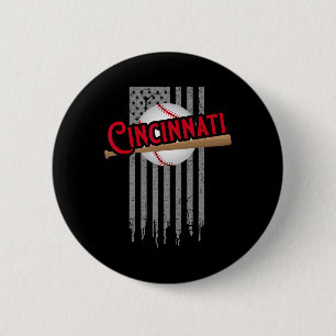Cincinnati Oh Usa Flagge Die Königin Chip City Sic Button