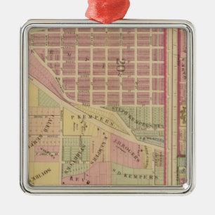 Cincinnati, Ohio 4 Silbernes Ornament