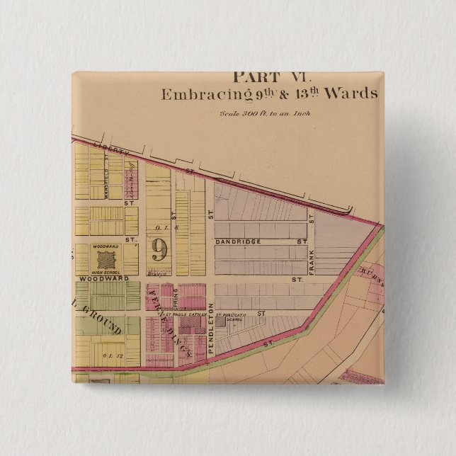 Cincinnati, Ohio 8 Button (Vorderseite)