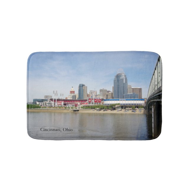 Cincinnati, Ohio bathmat Badematte (Vorderseite)