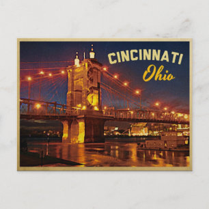 Cincinnati Ohio Brücke Postkarte