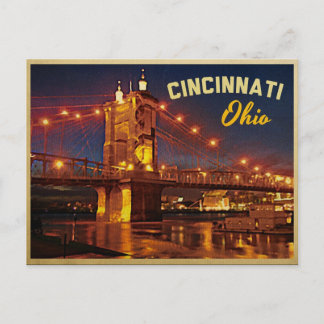 Cincinnati Ohio Brücke Postkarte