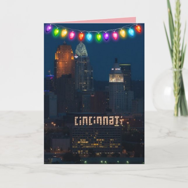 CINCINNATI. OHIO CHRISTMAS CARDS DANKESKARTE (Vorderseite)