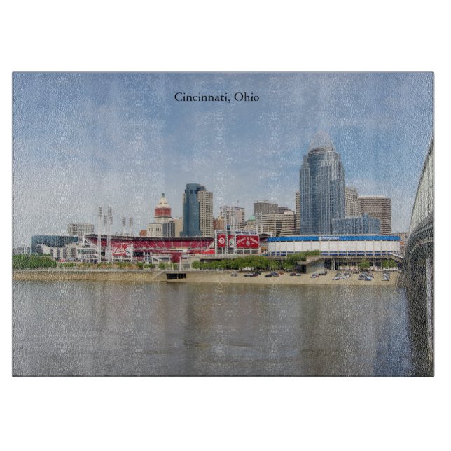 Cincinnati, Ohio Cutting Board Schneidebrett (Vorderseite)