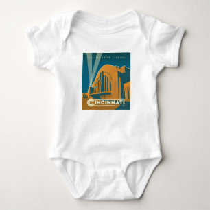 Cincinnati, Ohio   Historischer Gewerkschaft Baby Strampler