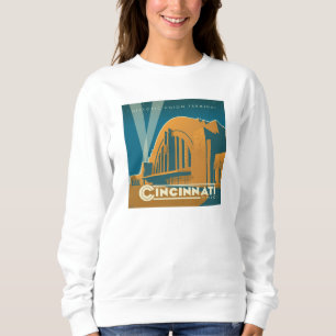 Cincinnati, Ohio Historischer Gewerkschaft Sweatshirt