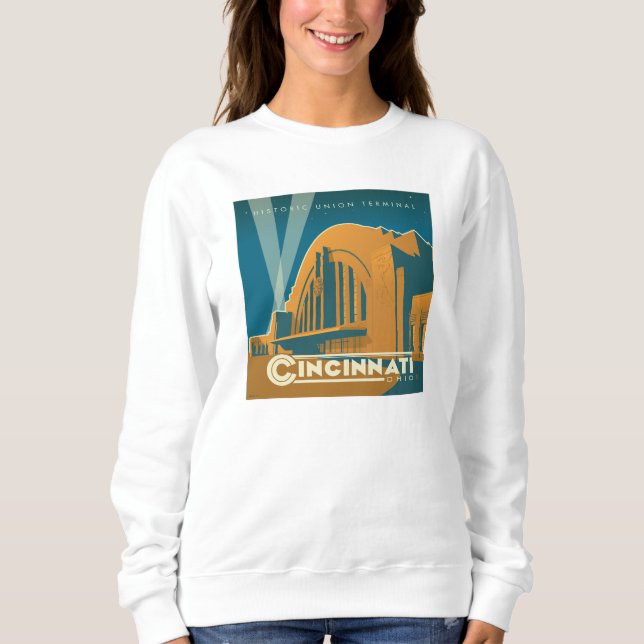 Cincinnati, Ohio | Historischer Gewerkschaft Sweatshirt (Vorderseite)